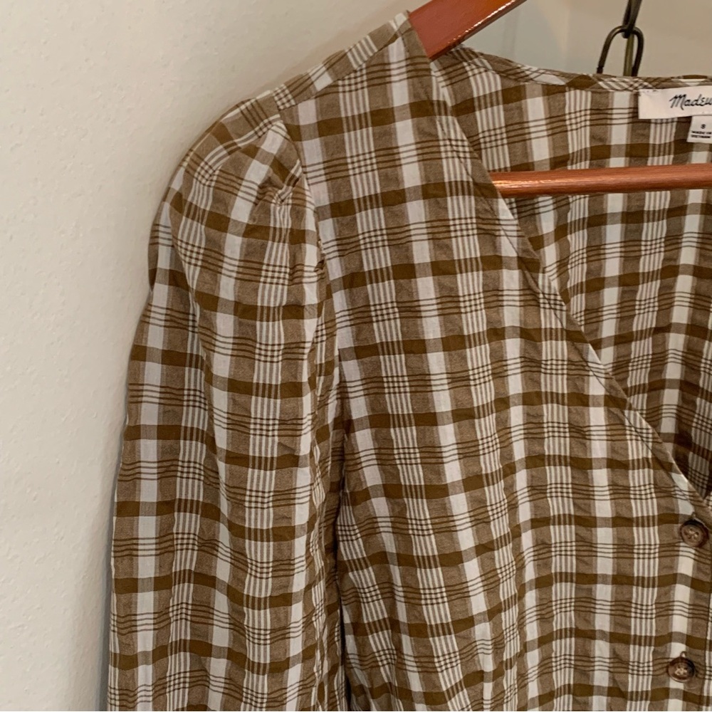 Madewell Westover Sandown Plaid Top - Picture 3 of 8
